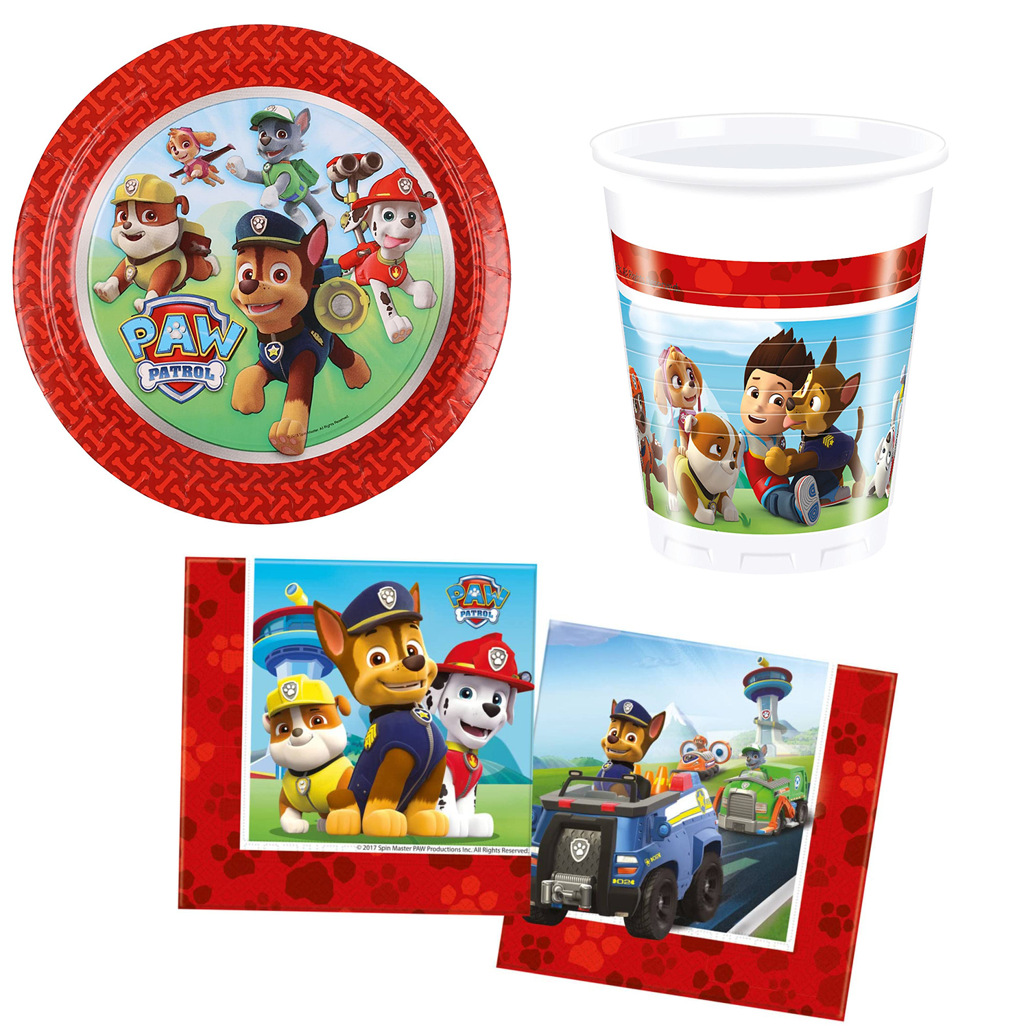KIT PARTY PAW PATROL Set Completo Festa Compleanno Bambino Bambina
